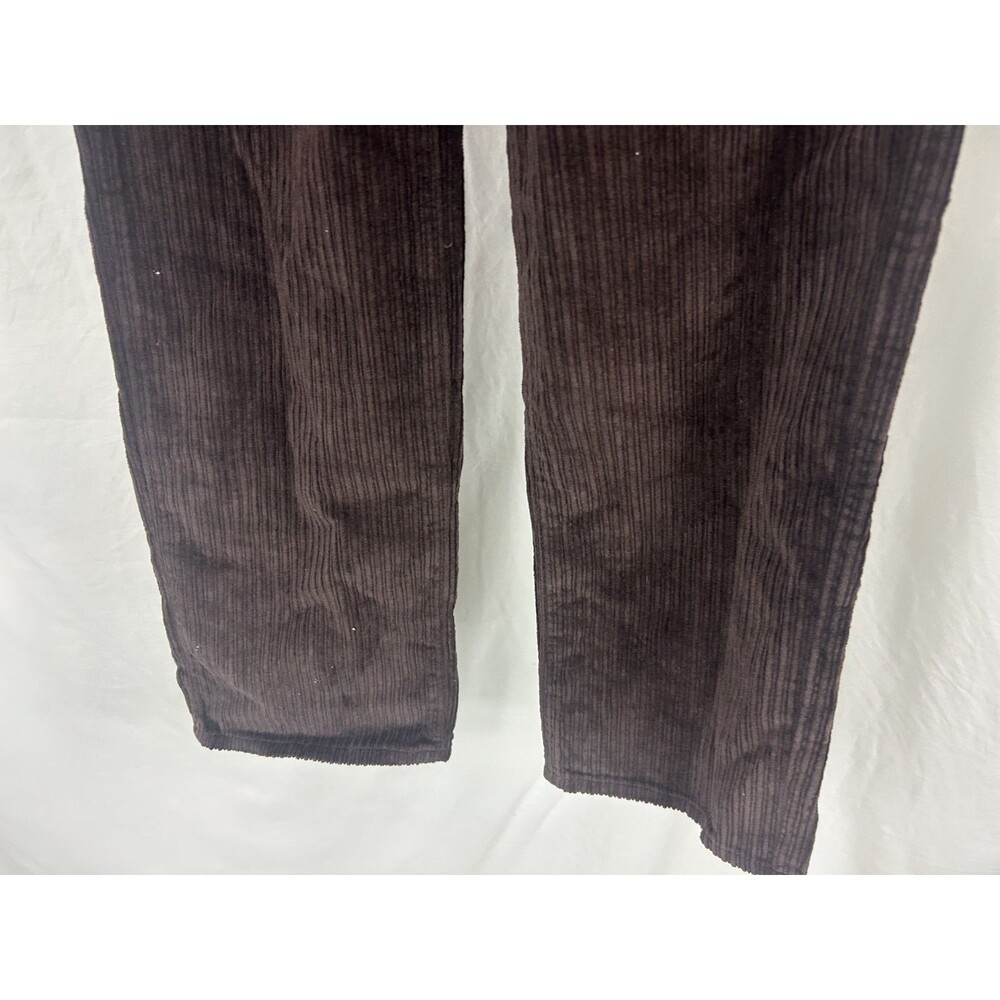 Pacsun Pants Womens 23 90s BF Carpenter Chocolate Brown Corduroy NEW - Picture 2 of 9